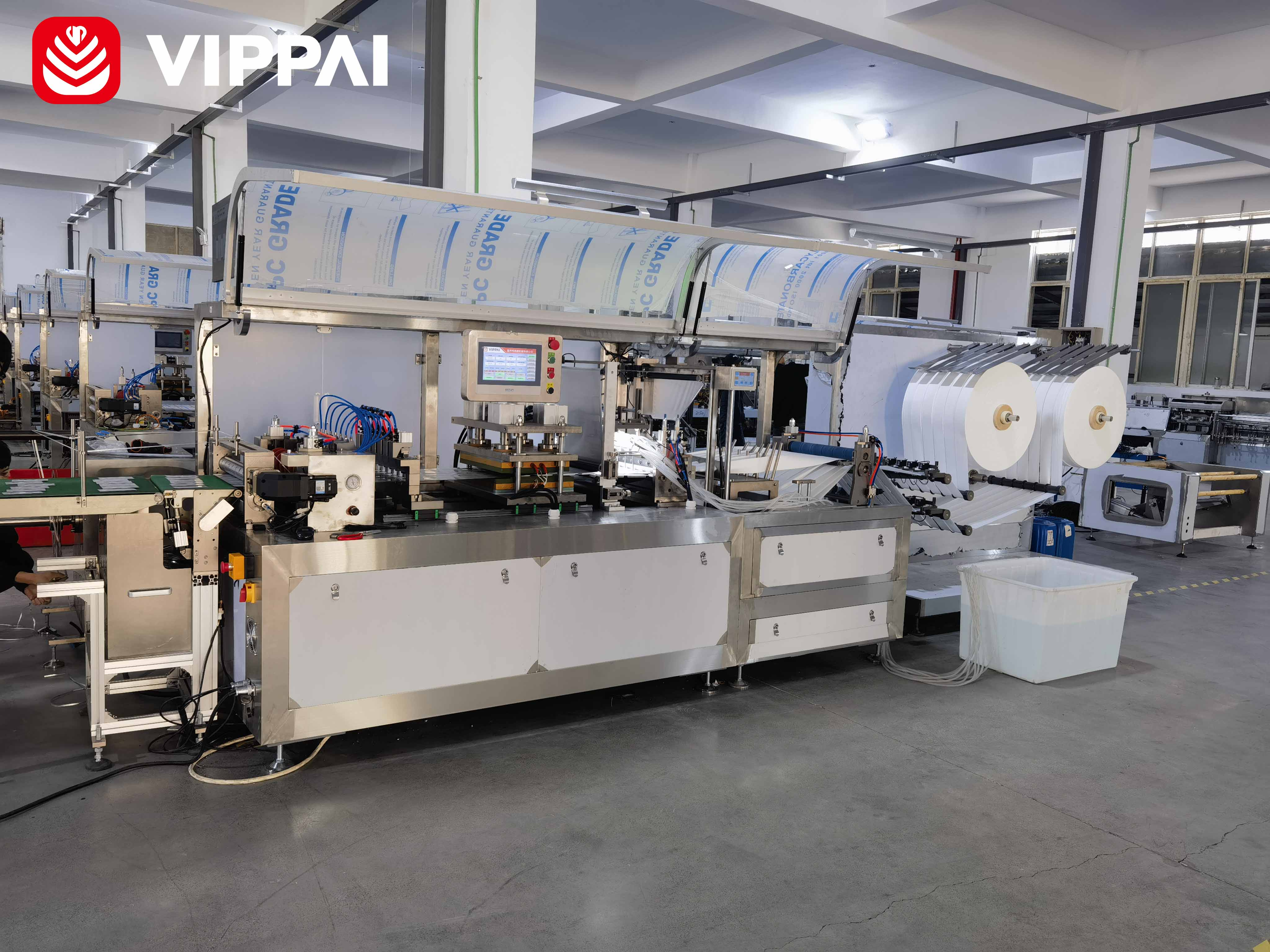 VIPPAI’s VPD-800 Alcohol Pad Packaging Production Line